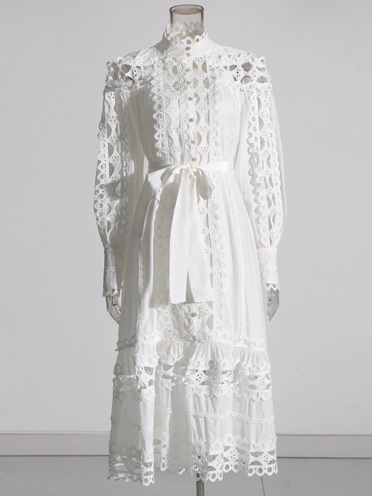 Minimalist Summer Patchwork Lace Dress for Women