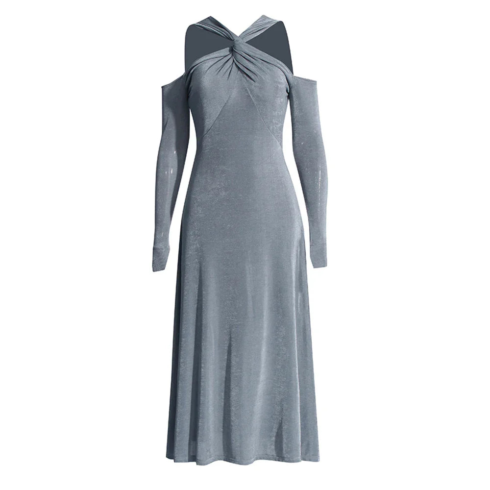 Elegant Slimming Crisscross Minimalist Dress for Women