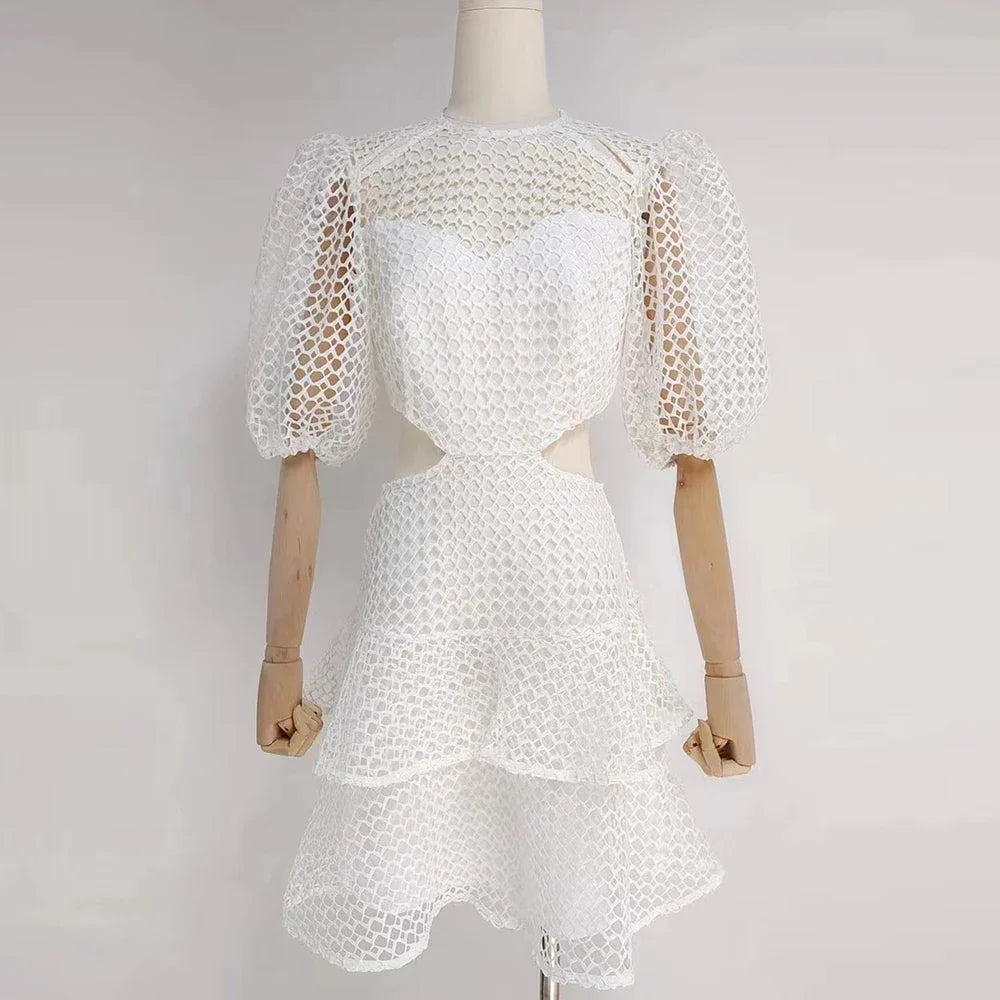 Chic Minimalist Cut Out Mini Dress for Women