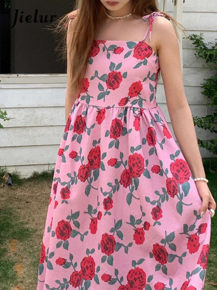 pink maxi dress