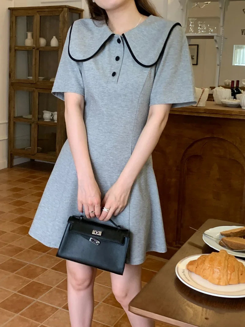 grey mini dress