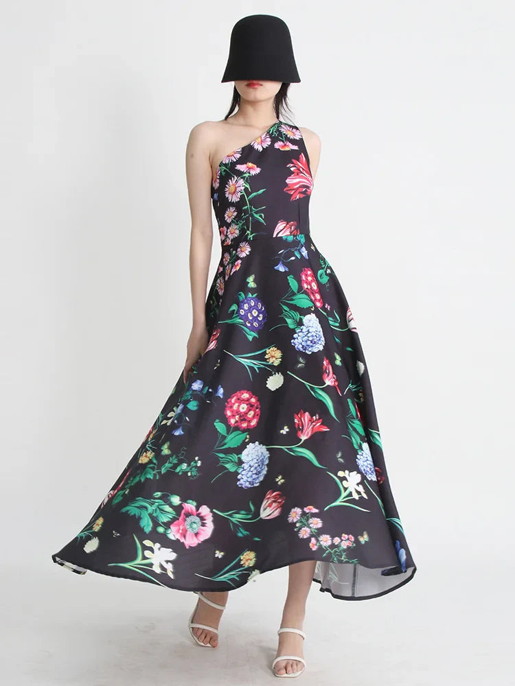 Chic Backless High Waist A-Line Summer Dress