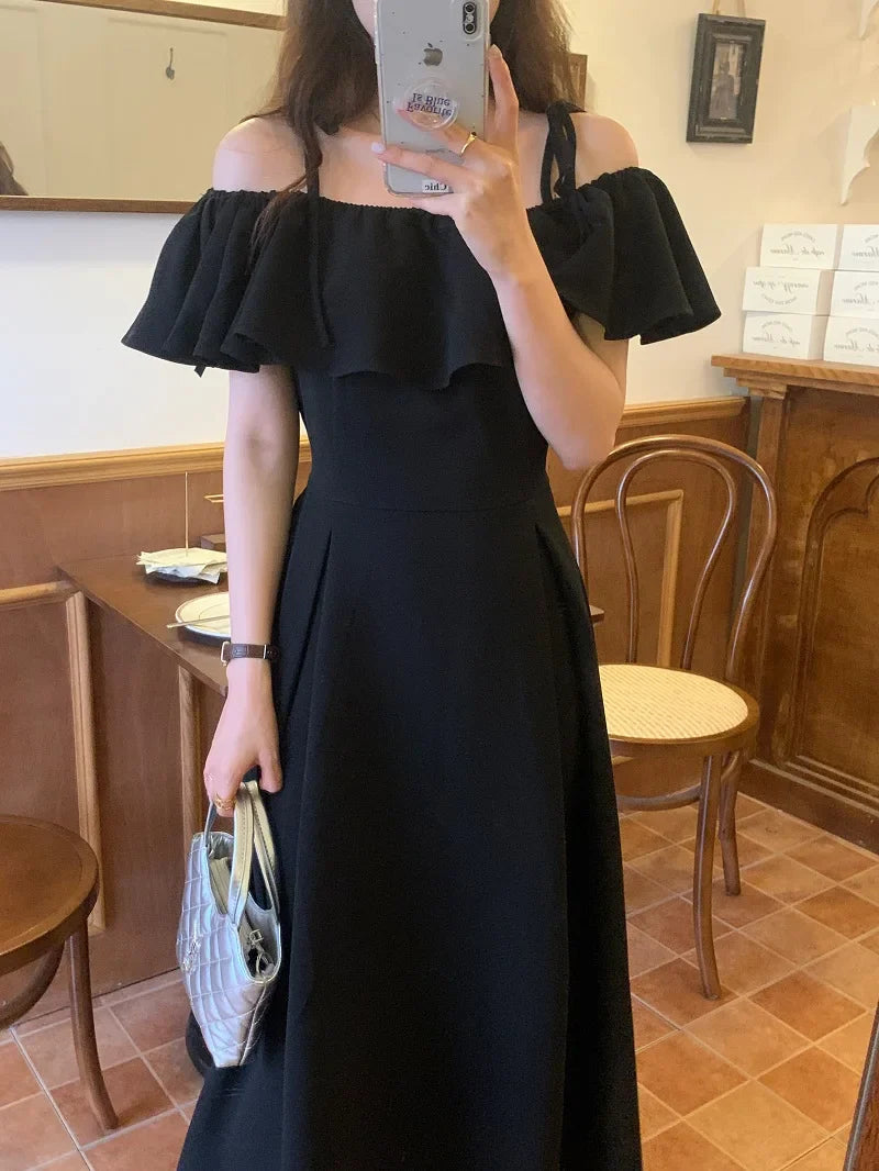 Stylish Strapless Ruffle Dress for Chic Vacations