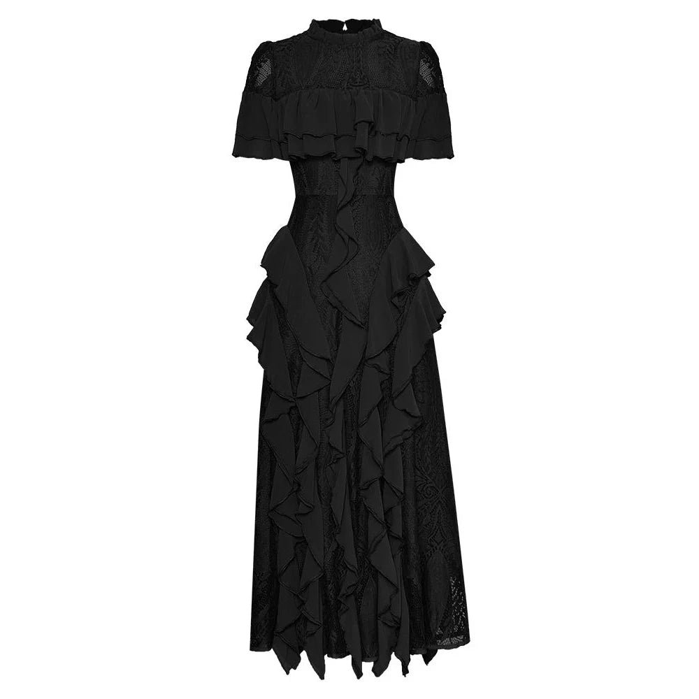Elegant Long Sleeve Gathered Waist Dress for Women