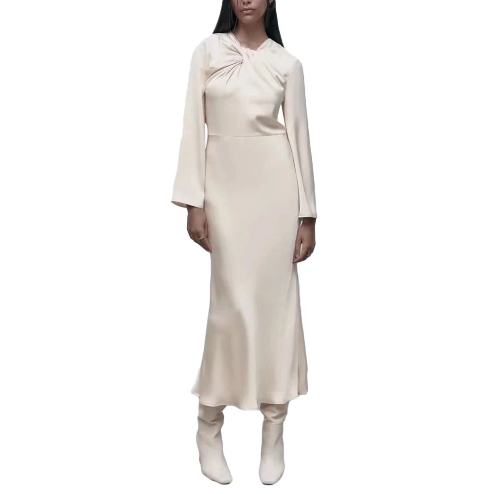 Elegant High Waist Backless Dress for Women