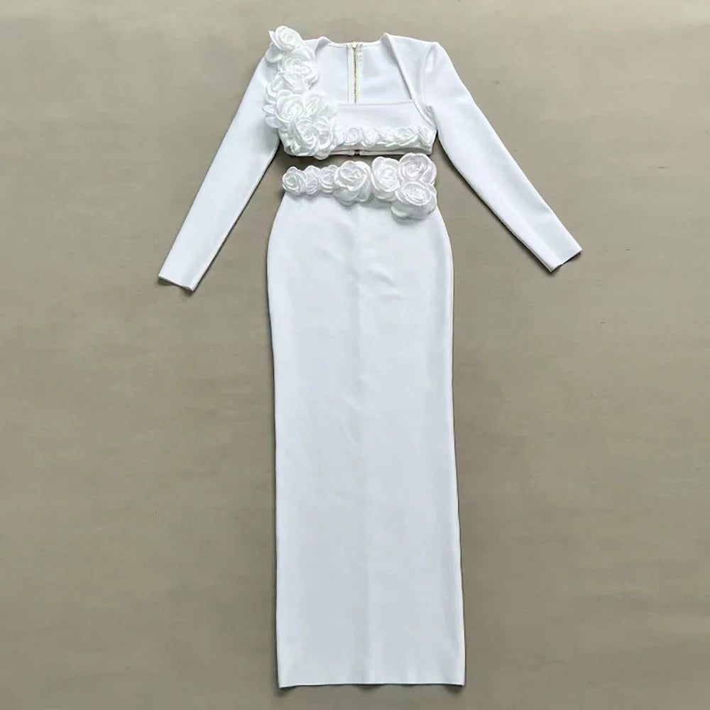 Chic Square Collar Two-Piece Set for Women