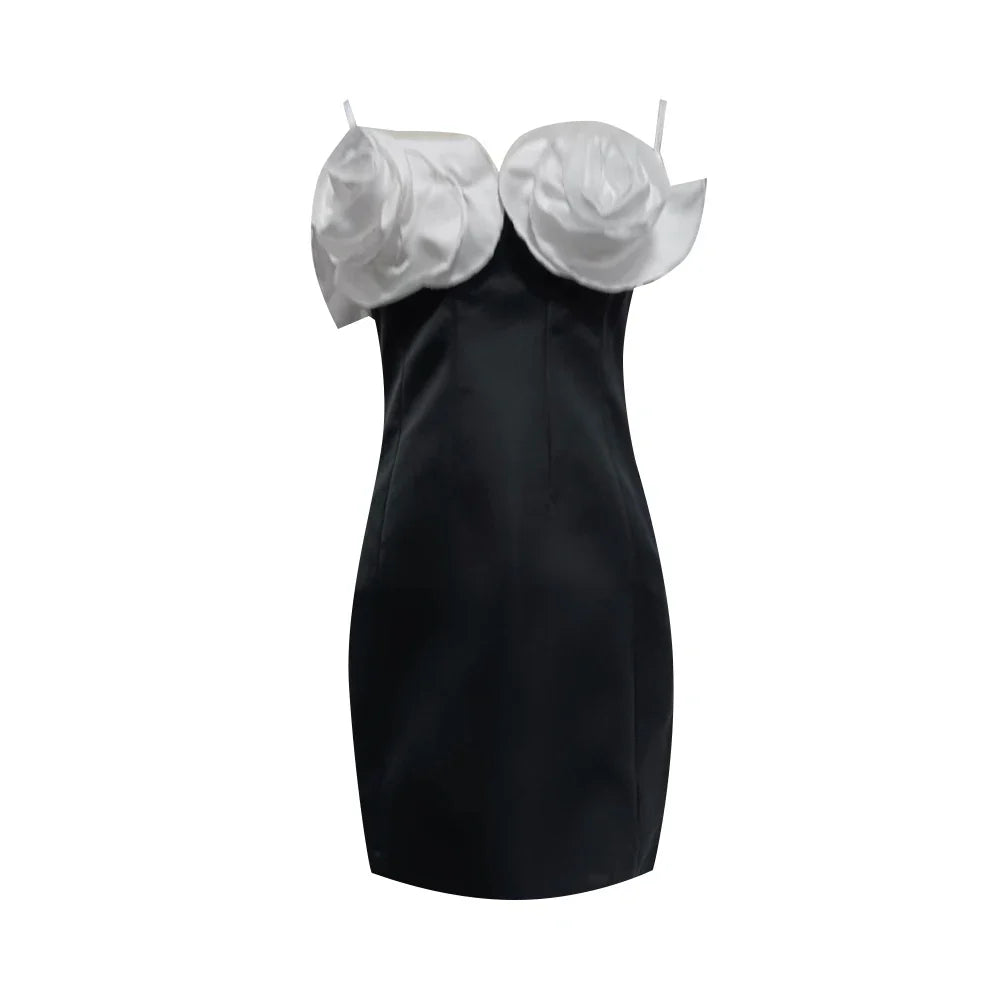 Elegant Sleeveless Square Collar Backless Camisole Dress