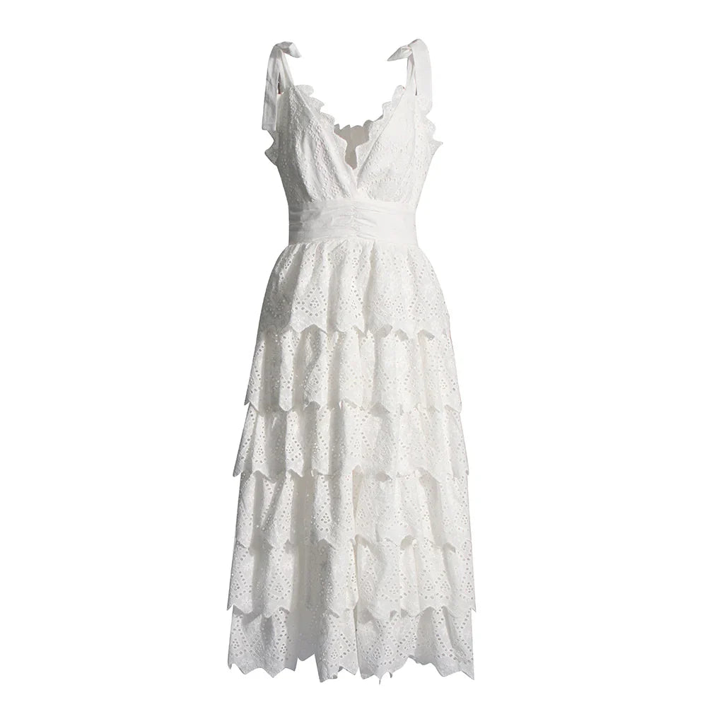Elegant Deep V Neck Sleeveless Minimalist Tunic Dress