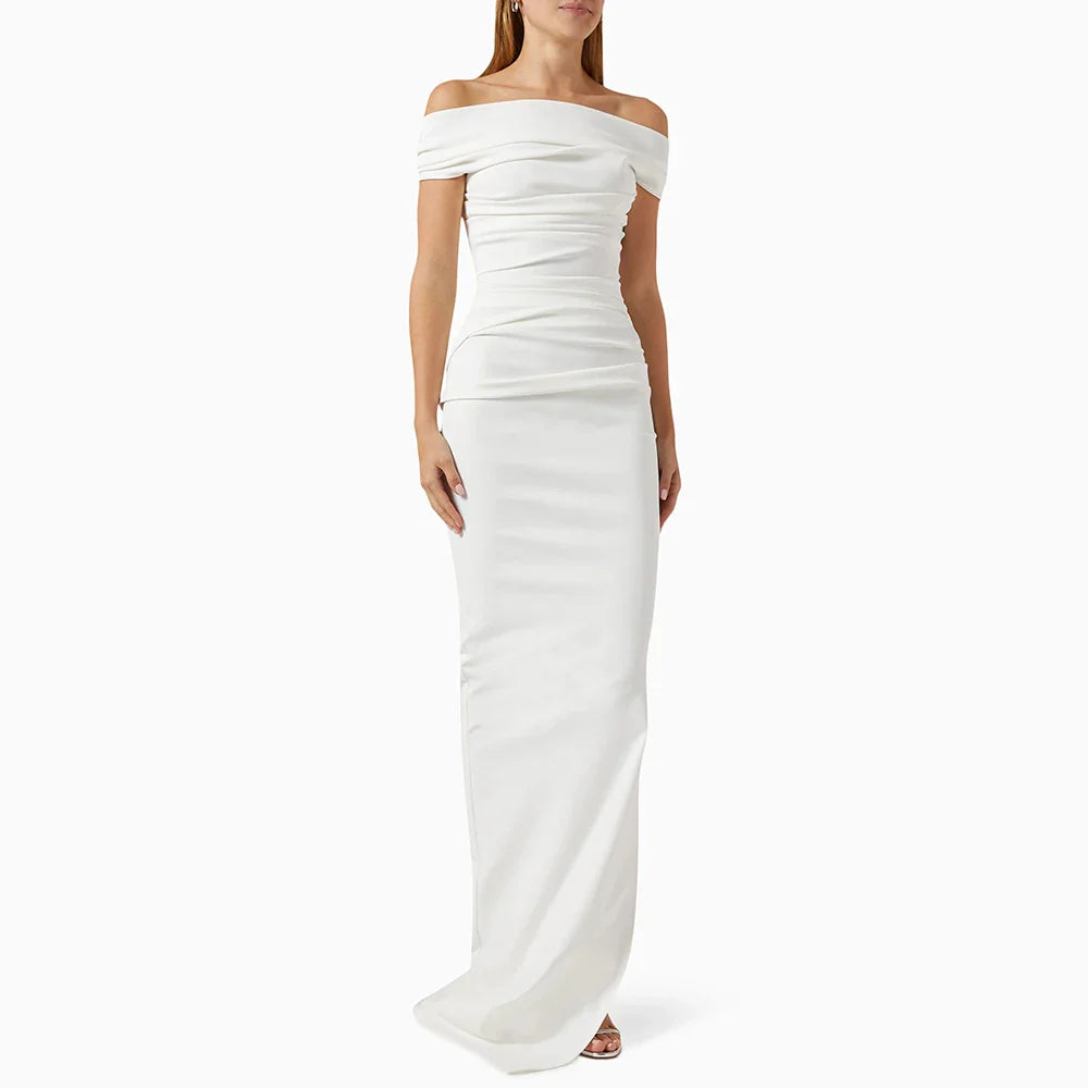 Elegant Slimming Off-Shoulder Dress for Women