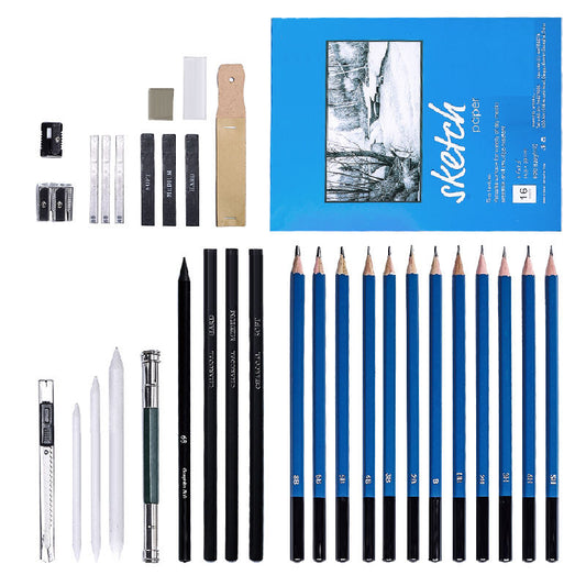 51PCS Drawing Set Sketching Pencil Set In Nylon Case – Knowledge