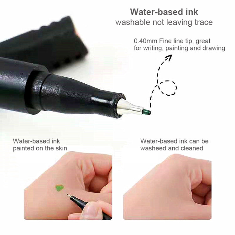 Color Pen Fine Point Marker Fine Tip Drawing Pen Porous Fine Line Pen For  Diary Writing Pen, 18 Colors