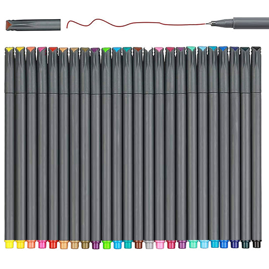 12-Pack Colored Fine Tip Drawing Pens for drawing painting