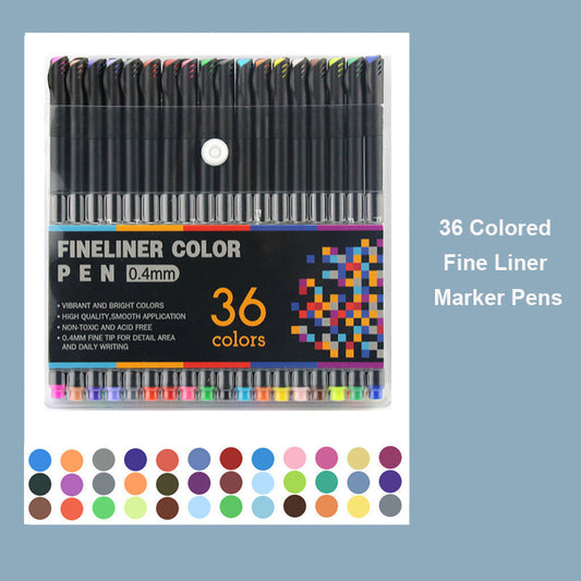 12-Pack Colored Fine Tip Drawing Pens for drawing painting – Knowledge as  Action