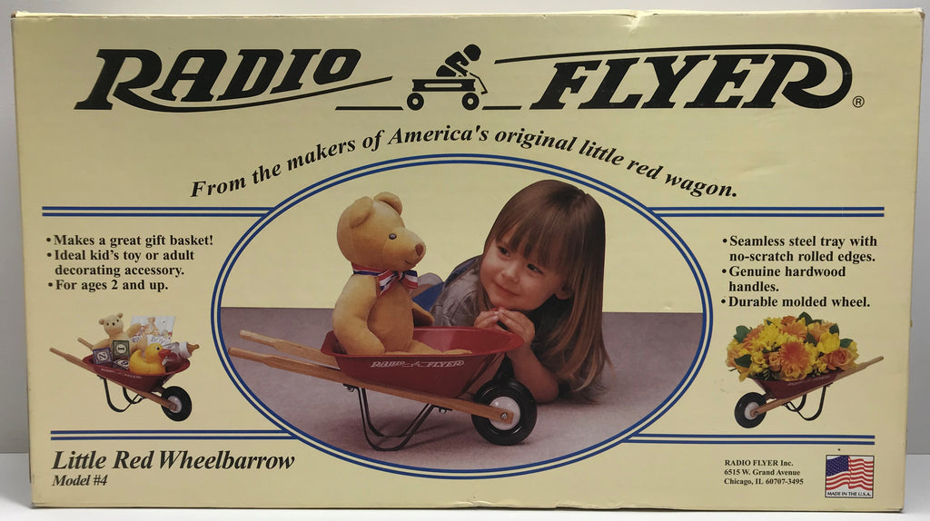 vintage radio flyer wheelbarrow