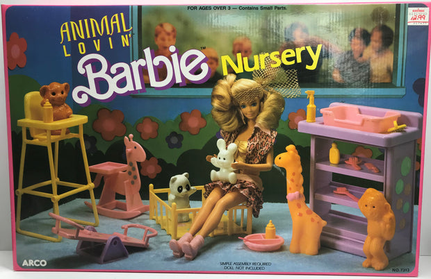 barbie nursery playset