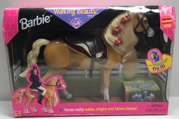 barbie walking horse