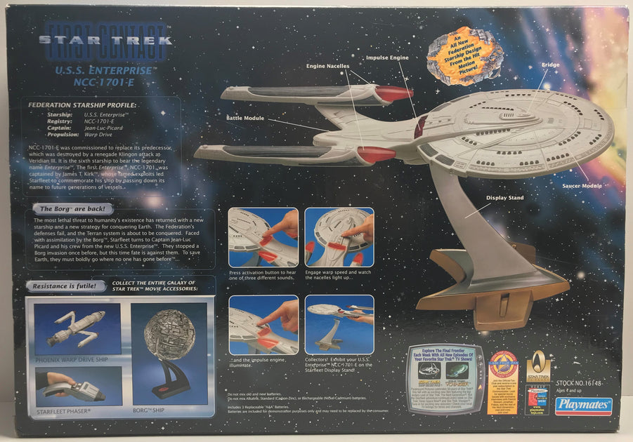 1st Contact Star Trek Enterprise-E navire Playmates-Comme neuf IN BOX 