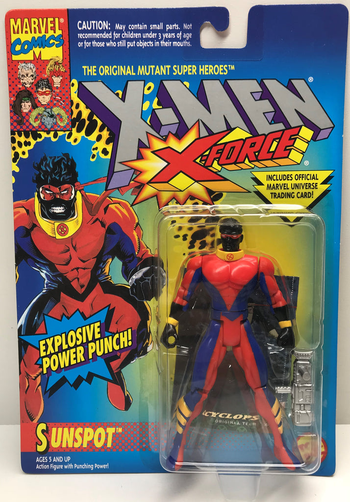 Tas 1994 Toy Biz Marvel X Men X Force Action Figure Sunspot The Angry Spider Vintage Toys Collectibles Store