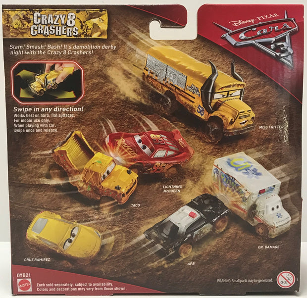 cars 3 toys crazy 8 demolition derby