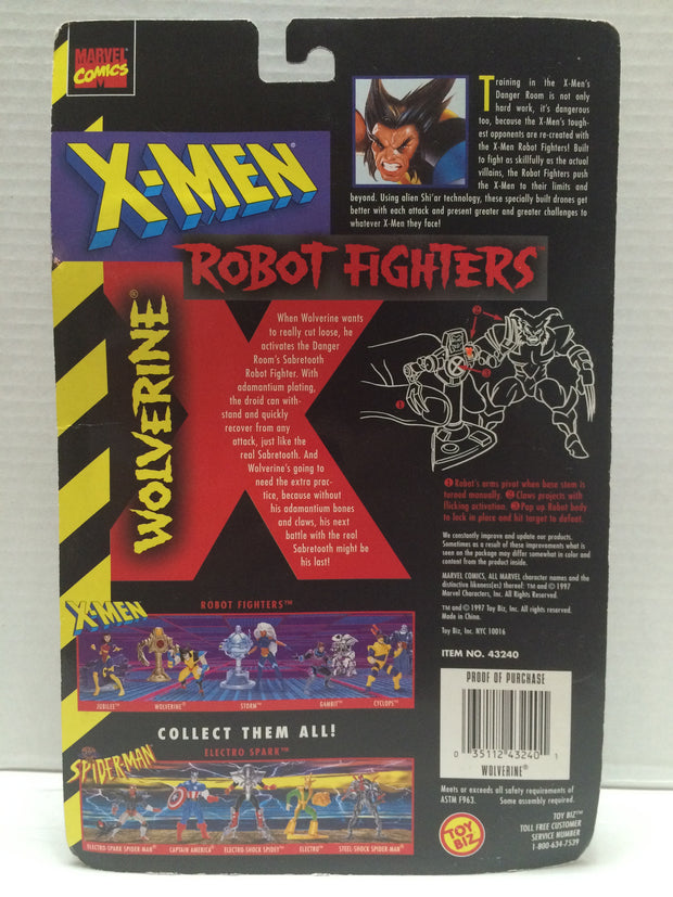 Tas 1997 Toy Biz Marvel X Men Robot Fighters Wolverine The Angry Spider Vintage Toys Collectibles Store