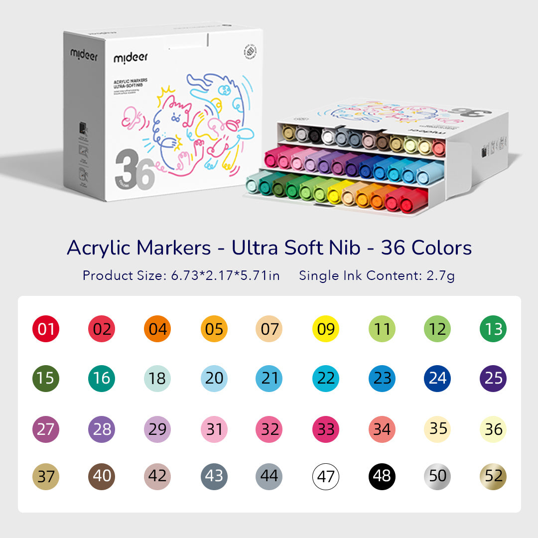 HERO Acrylic Marker 24 Colors (2013-24) (#0028)