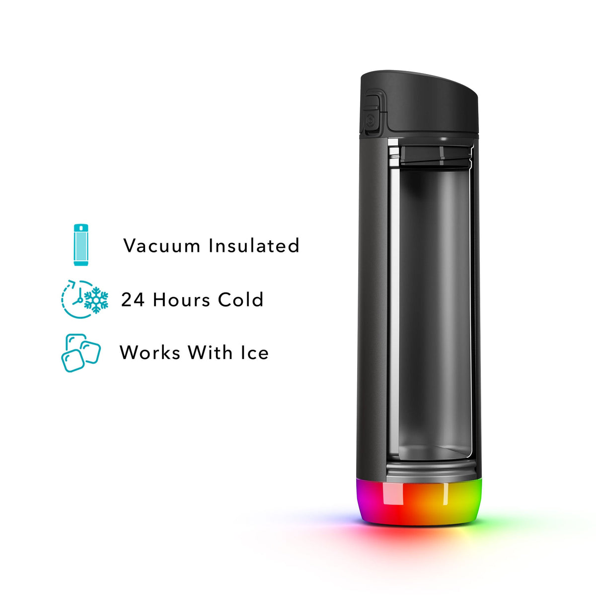 HidrateSpark PRO 21 oz | Bluetooth Smart Water Bottle & Hydration Reminder App | Insulated Stainless Steel