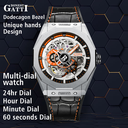 BONEST GATTI CITIZEN Movement Luminous 42h Roud Shaped Case Automatic –  BonestGatti Watch