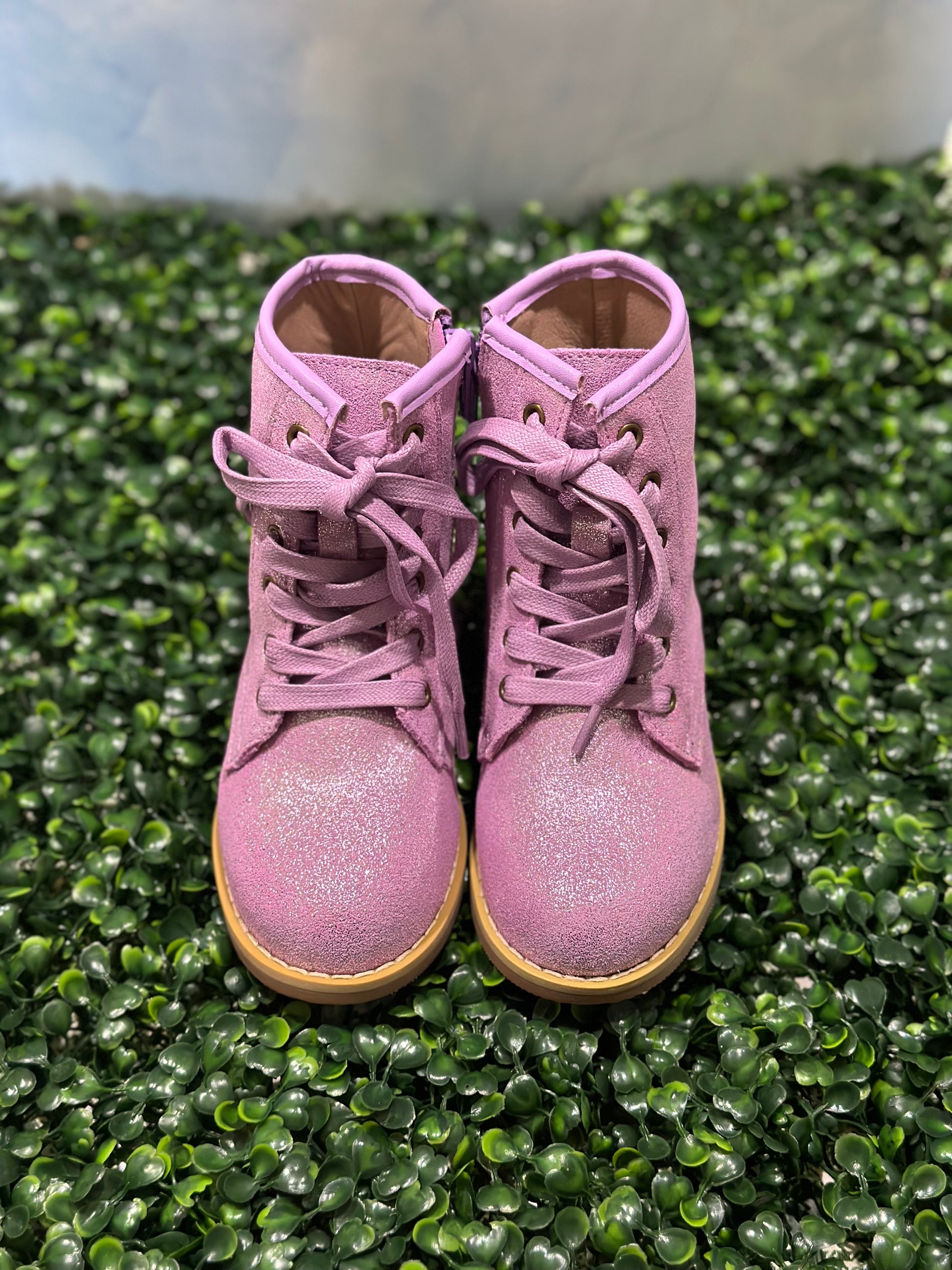 Lily Boots Pink Enchanted Laces and Lilies