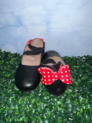 Violet Bow Ballet Black Mouse - Lace and Lilies 