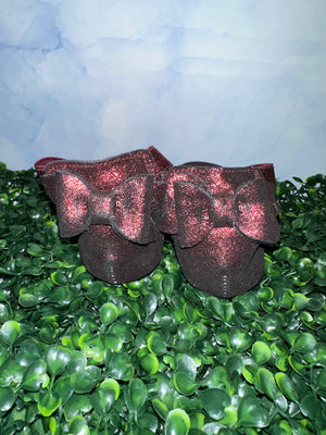 Violet Bow Ballet Ruby Red Enchanted - Lace and Lilies 
