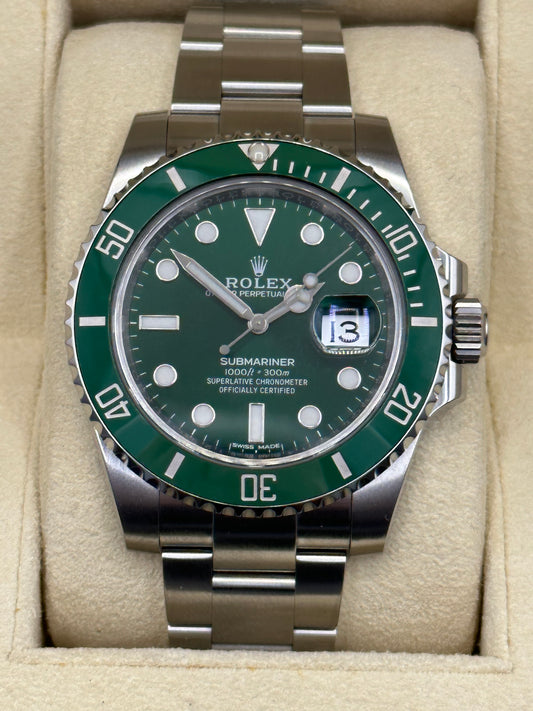 Rolex Submariner Date Green Hulk 40mm 116610LV 2019 Full Kit