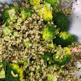Barley Bowl with Broccoli and Walnut Pesto