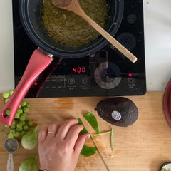 Vegan Avocado Thai Green Curry with Blue Rice