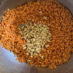 Red Lentil and Pine Nuts Tempeh