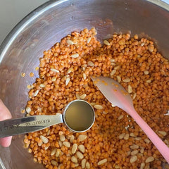 Red Lentil and Pine Nuts Tempeh