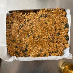 Savory Vegan Granola Bar with Spelt Flakes