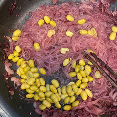 Purple Cabbage and Edamame Vermicelli 