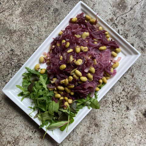 Purple Cabbage and Edamame Vermicelli 