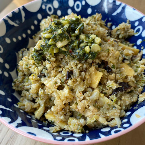 Pesto Cauliflower Rice