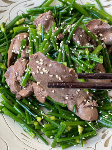 Shio-Koji & Toasted Sesame Oil Chicken Liver (塩麴とごま油のさっぱり鶏レバー）