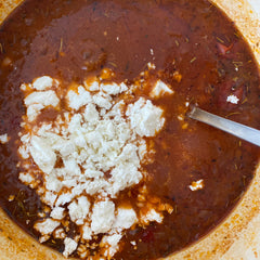 Easy Feta Tomato Butter Bean Soup (Vegetarian)