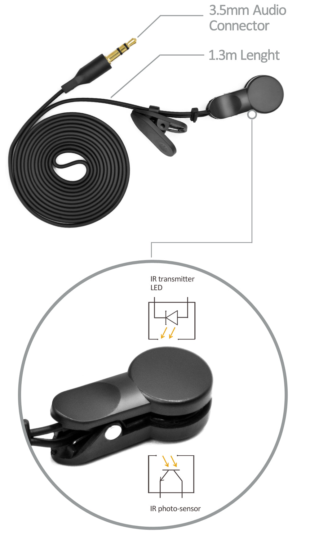 KYTO-Moniteur de fréquence cardiaque HRV Bluetooth, avec clip d'oreille ou  capteur infrarouge du bout