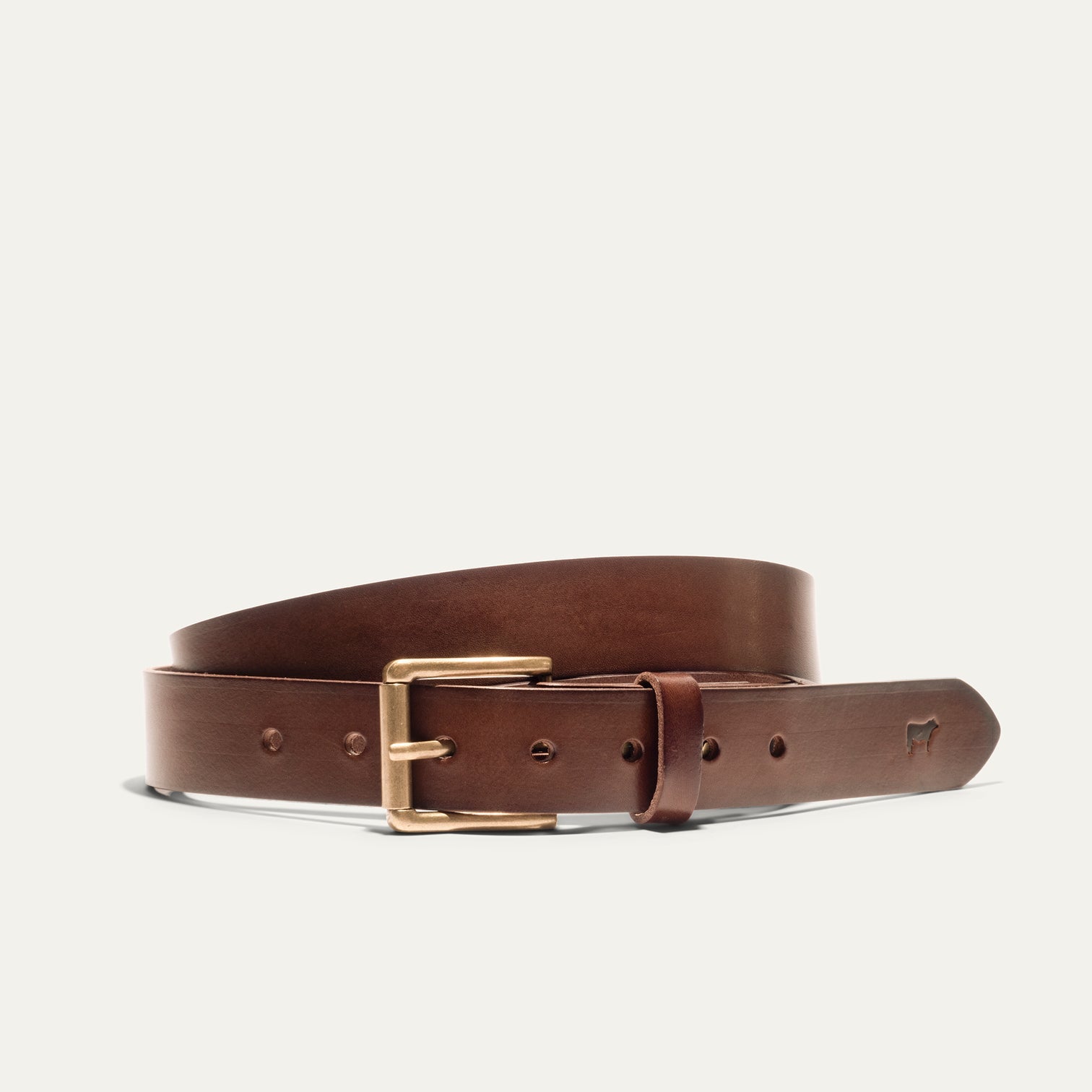 Walker Leather Belt - Brown –