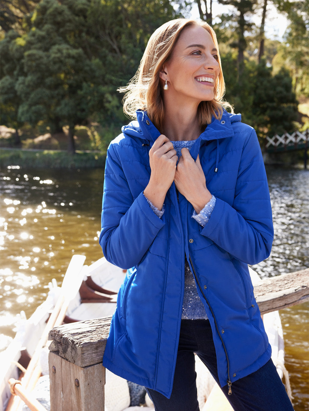 Women's Kobie Jacket in Parisian blue – Black Pepper