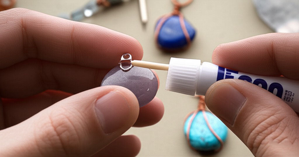 Using glue-on bails and mounts