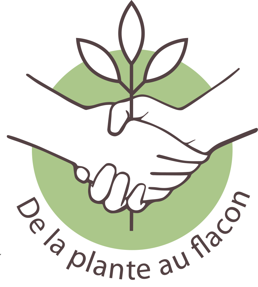 logo de la plante au flacon