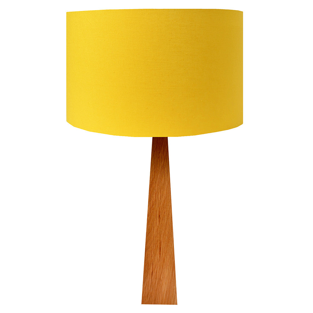 Bright Yellow Wooden Table Lamp – hunkydory home