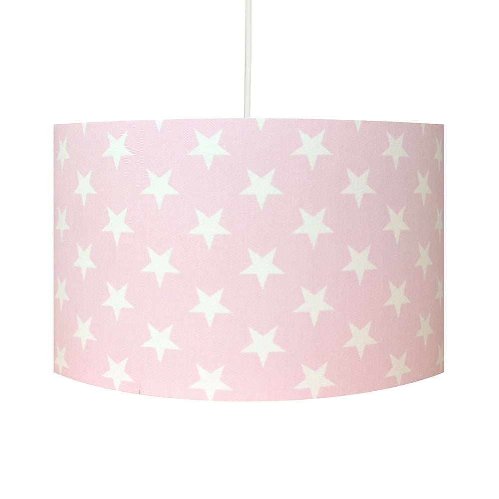 Pink Stars Star Nursery Light Shade 