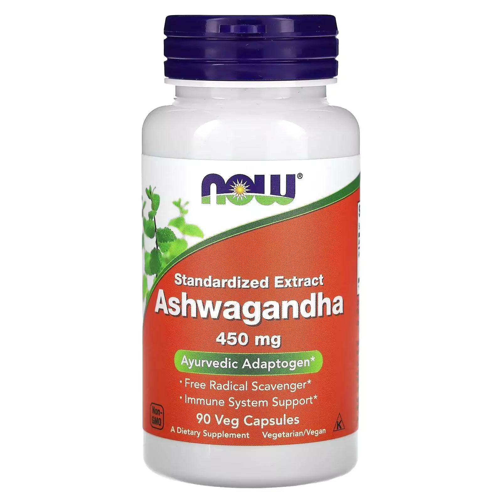 NOW Foods, Ashwagandha,450 mg, 90 Veg Capsules