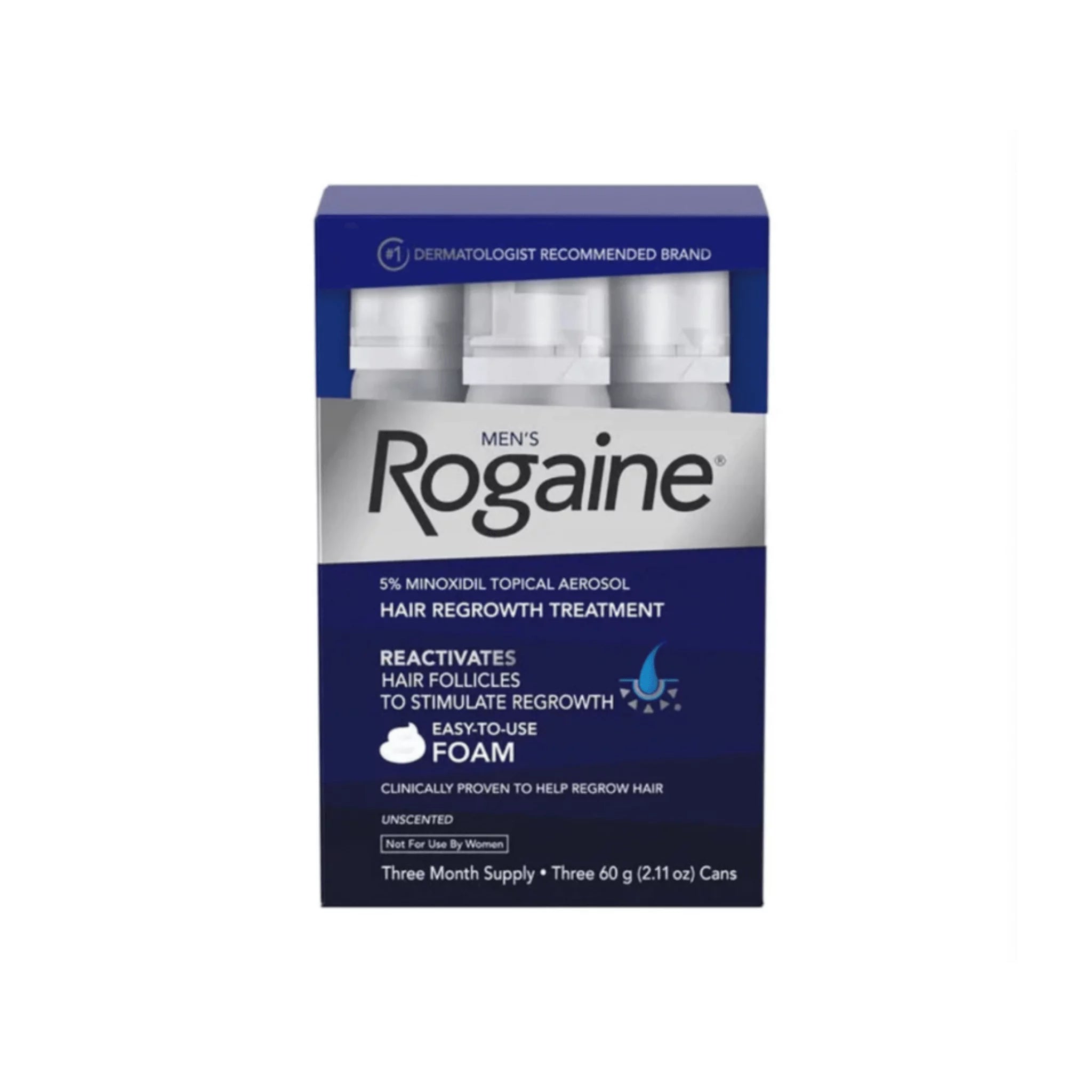 MEN'S ROGAINE® 5% MINOXIDIL UNSCENTED FOAM